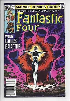Buy Fantastic Four #244 F- (5.5) 1982-John Byrne Cover & Art -1st New Nova Newsstand • 11.85£