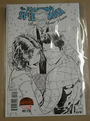 Buy The Amazing Spider-man Renew Your Vows #5 Quesada 1/250 Sketch Cover Stan Lee Nm • 23.75£
