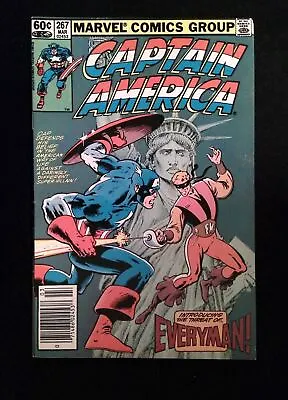 Buy Captain America #267  Marvel Comics 1982 VF Newsstand • 8£