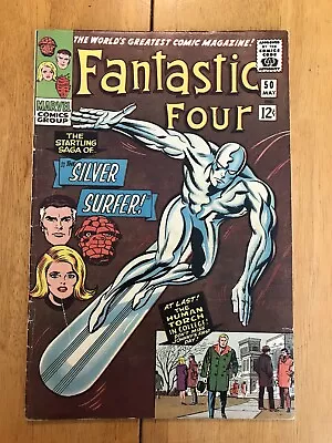 Buy Fantastic Four 50 Marvel1966 3rd Appearance Of The Silver Surfer 2nd Galactus • 239.86£