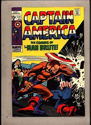 Buy Captain America #121_january 1970_vf+_ The Coming Of The Man Brute _silver Age! • 5.50£