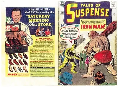 Buy Facsimile Reprint Covers Only To TALES OF SUSPENSE #40- - 1963 Silver Age Atlas • 20.02£