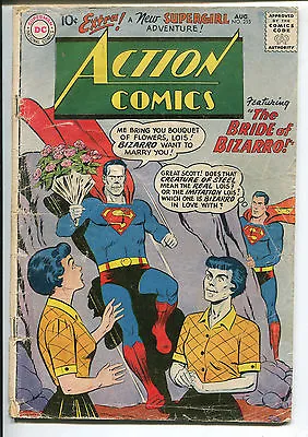 Buy Action Comics #255 - 1st Bizzaro Lois Lane/4th Supergirl! - 1959 (Grade 2.5)  • 39.70£