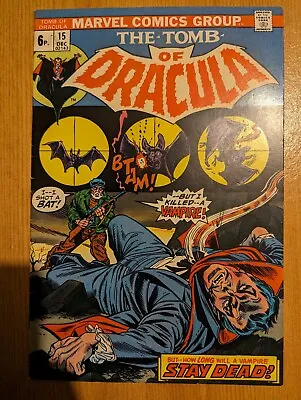 Buy Tomb Of Dracula 15 Marvel 1973 • 0.99£