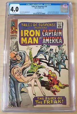 Buy Tales Of Suspense Issue #75 - CGC 4.0 WP (1966, Marvel) 1st Sharon Carter • 59.15£