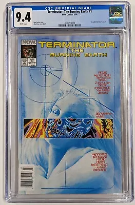 Buy Terminator: The Burning Earth #1 (1990) CGC 9.4 White Pages 1st Alex Ross Art • 70.92£