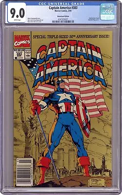 Buy Captain America #383N CGC 9.0 Newsstand 1991 4347026001 • 37.21£