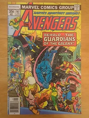 Buy The Avengers #167 - Marvel 1978 - Korvac Saga Pt. 1 - Guardians Of The Galaxy! • 21.68£