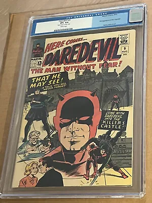 Buy DAREDEVIL #9 CGC 8.5 VF+ 🔥 White Pages 🔥 1st App Of The Organizer! 🔥  1965 • 178.15£