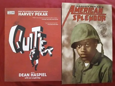 Buy American Splendor: Unsung Hero / Quitter - 2 Harvey Pekar Graphic Novels! • 19.72£