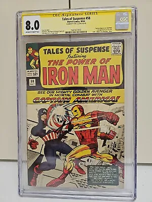 Buy Tales Of Suspense #58 1964 CGC 8.0 Signed By Stan Lee • 1,115.53£
