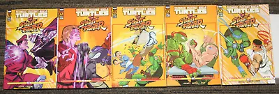 Buy IDW Teenage Mutant Ninja Turtles Vs Street Fighter #1-5 COMPLETE SET Cs & 1sts • 17.68£