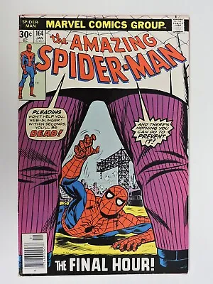 Buy Amazing Spider-Man Comic Book No 164 (1977) VF-/FN - Kingpin - Deadline! • 7.88£