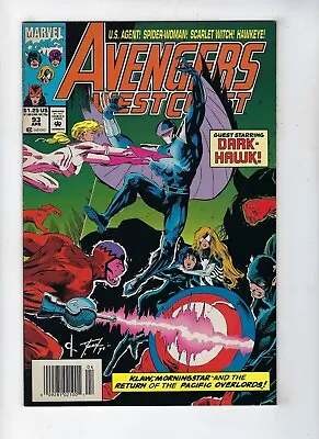 Buy Avengers West Coast # 93 Marvel Comics Guest Starring Dark-Hawk Apr 1993 • 3.95£