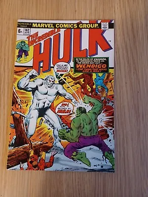 Buy Incredible Hulk 162 - 1973 - 1st Wendigo, Gd+ • 89.99£