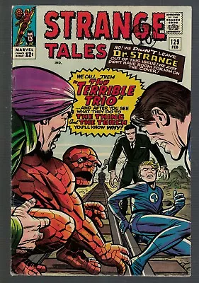 Buy Marvel Comics Strange Tales 129 VFN- 7.5  Dr Strange Fantastic Four 1964 • 89.99£