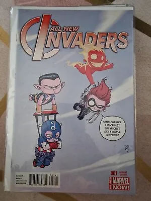 Buy All-New Invaders #1 - Skottie Young Variant Cover - Marvel Comics 2014 • 12£