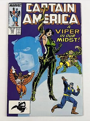 Buy Captain America #342 (1988) 1st Coachwhip | Marvel Comics • 2.55£