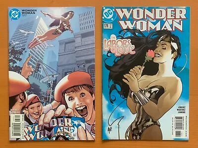 Buy Wonder Woman #177 & 178 ADAM HUGHES COVERS (DC 2002) 2 X VF & VF/NM Comics • 14.21£
