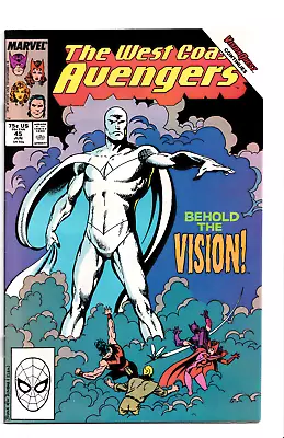 Buy The West Coast Avengers #45 1989 Marvel Comics 1st App. Of The White Vision • 38.53£