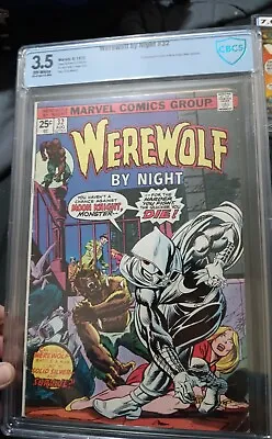 Buy Werewolf By Night # 32 1st App Of Moon Knight CBCS 3.5 Not CGC  1975 Disney+ • 397.22£