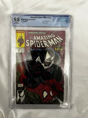 Buy Marvel Comics Amazing SpiderMan #316 Mcfarlane Venom Cover (1989) CBCS 9.8 • 399£