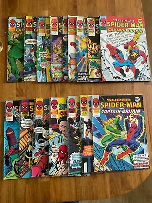 Buy Super Spider-man And Captain Britain #231 - #253 - Marvel Comics - 1977 - Lot • 34.50£