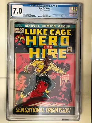 Buy Hero For Hire #1 (1972) 1st Appearance Luke Cage Cgc 7.0 Marvel • 999.95£