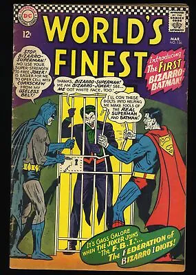 Buy World's Finest Comics #156 VG+ 4.5 Joker Cover And Appearance! DC Comics 1966 • 31.62£