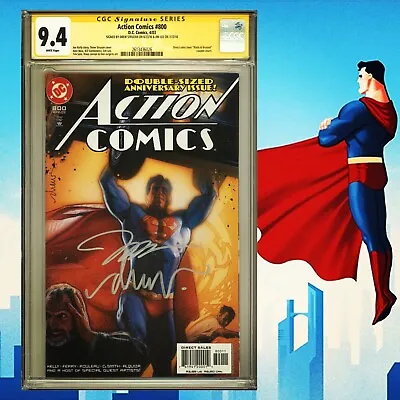 Buy CGC 9.4 SS Action Comics #800 Signed By Drew Struzan & Jim Lee Superman 2003 • 453.38£