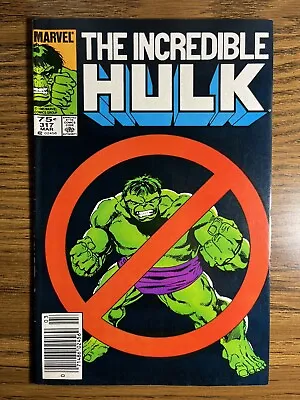 Buy The Incredible Hulk 317 Newsstand 1st App Hulk Busters Ii Marvel Comics 1986 • 4.05£