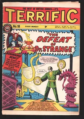 Buy Terrific #18 1967-British Ed. Features Strange Tales #130-Defeat Of Dr. Stran... • 33.30£