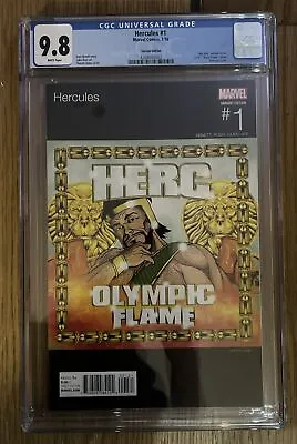Buy Hercules #1 (2016) Hip Hop Variant CGC 9.8 White! Lil B Homage! Theotis Jones! • 99.95£