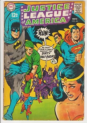 Buy Justice League Of America #66 Dc 1968 Batman Wonder Woman Superman Neal Adams -c • 14.40£