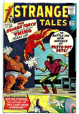 Buy Strange Tales #124 (Marvel) Sept 1964, Human Torch, Dr. Strange, Steve Ditko • 71.15£