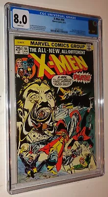 Buy X-men #94 Key Issue Cgc 8.0 White Pages Couple Spine Ticks From Being A 9.4! • 1,125.99£