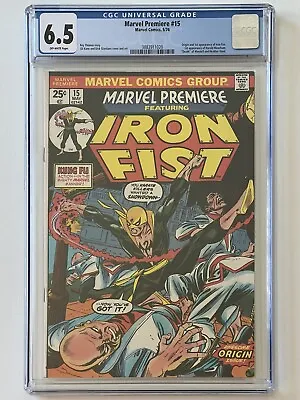Buy Marvel Premiere #15 (1974) CGC 6.5 - 1st Iron Fist Appearance And Origin! • 297.91£