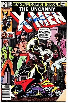 Buy Uncanny X-Men #132 GD Signed Chris Claremont W/COA 1st App Sebastian Shaw 1980  • 67.49£