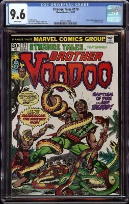 Buy Strange Tales # 170 CGC 9.6 White (Marvel, 1973) 2nd Appearance Brother Voodoo • 301.60£