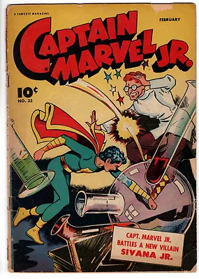 Buy Captain Marvel Jr #35 (1946) - Grade 2.5 - Golden Age Fawcett - Bud Thompson! • 47.80£