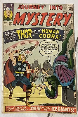 Buy Journey Into Mystery #98 1st App Of Human Cobra! Marvel, 1963 Thor- MCU- GD/VG • 57.99£