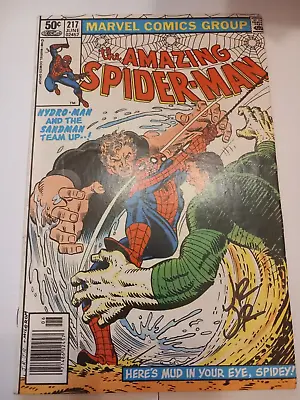 Buy 1981 Amazing Spider-Man #217 Marvel Comics Newsstand Edition VF Signed Romita JR • 51.37£