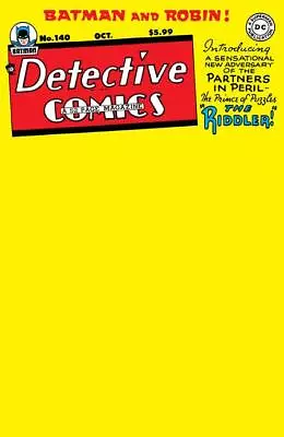 Buy Detective Comics #140 Facsimile Edition Blank Card Stock Variant Cover B • 4.74£