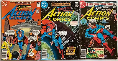 Buy Action Comics Lot Of 3 Starring Superman #501 #509 #513 Andru/Giordano Covers VG • 8.81£