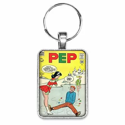 Buy PEP Comics #168 SKATING Cover Key Ring Or Necklace Archie Veronica Betty Comic • 10.21£