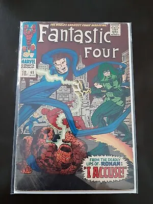 Buy Fantastic Four 65 1st Appearance Ronan The Accuser, Kree Supreme MCU Marvel B&b  • 45£
