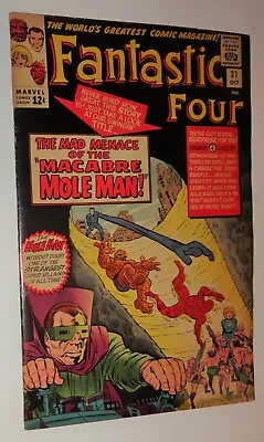 Buy Fantastic Four #31 Kirby Classic Moleman 1st Dr Storm  Avengers Nice Copy • 168.53£