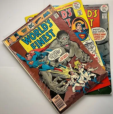 Buy World's Finest #s 241 242 243 DC Comics 1976 1977 • 9.45£