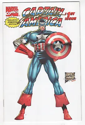 Buy Captain America #1 Marvel Comics (1996) Comicon Edition Signed Rob Liefeld • 39.53£