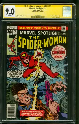 Buy Marvel Spotlight 32 1st SPIDER WOMAN CGC 9.0 Stan Lee 2/1977 White Pgs • 1,199.27£